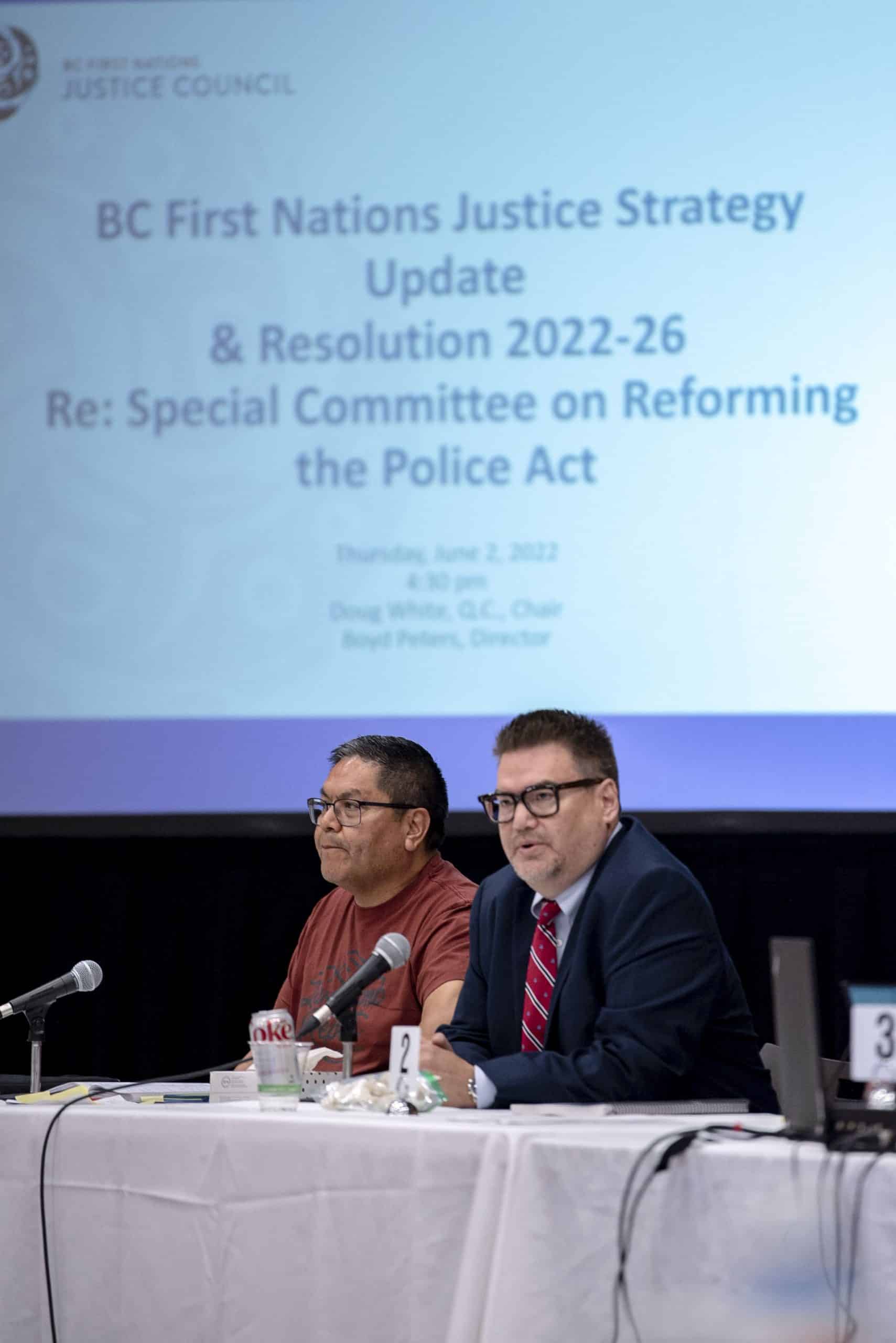 BCFNJC Chair Doug White and Director Boyd Peters UBCIC
